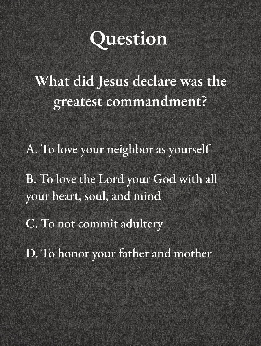 Bible Questions Card